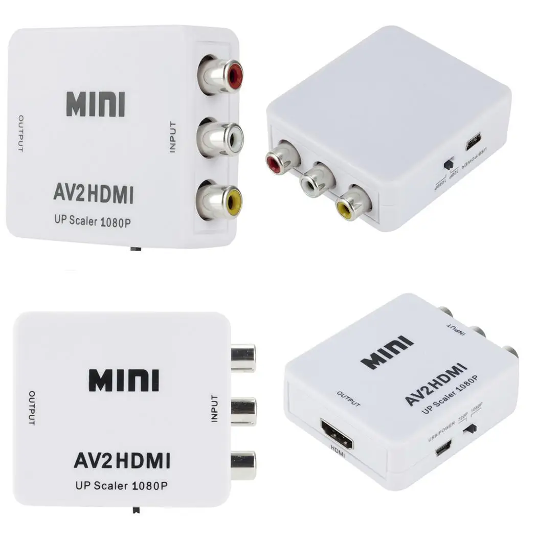 1080 P Мини hd конвертер AV 1 м к HDMI RCA 60 Гц/720 Гц CVBS 40g композитный видео и аудио адаптер| |