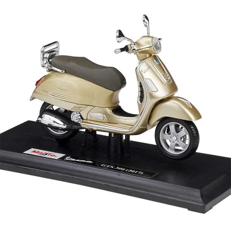 MAISTO 1:18 Vespa GTS 300(2017) литой мотоцикл модель гибкие вращающиеся колеса игрушка для