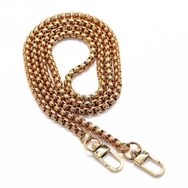 New 1pc 120cm Metal Bag Strap Fashion Purse Handbag Chain Bag Replacement Strap shoulder Bag Belt With two Buckles #1107 New 1pc 120cm Metal Bag Strap Fashion Purse Handbag Chain Bag Replacement Strap shoulder Bag Belt With two Buckles #1107