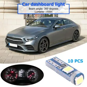 

10pcs LED Car Interior Light 12V T5 3 SMD3030 Dashboard Instrument Lamp Bulbs Signal Lamp 18*5mm