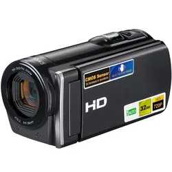 Портативный камкордер Full Hd цифровой Камера 5 миллионов Cmos пиксели 3,0 дюймов Tft дисплей 16X зум Поддержка Sd карты 32 Гб (ЕС Plug)
