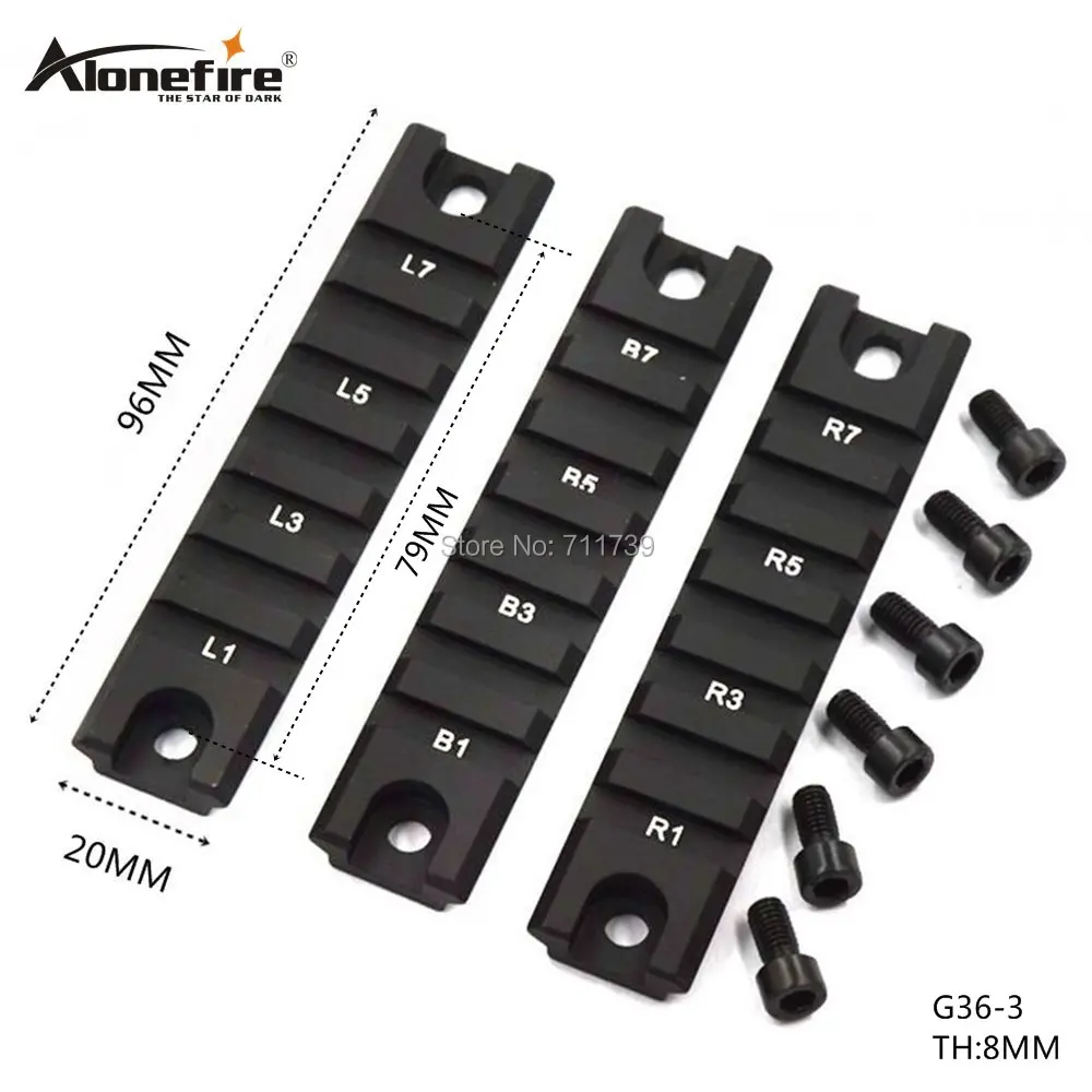AloneFire G36 3 тактические Короткие рельсы для охотничьих винтовок G36/G36K/G36 крепление