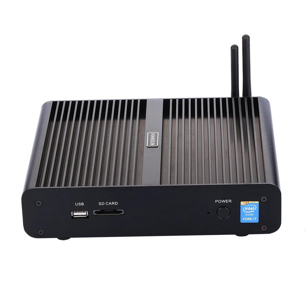 

Fanless Mini PC,intel Core I7 7500U,Windows 10/Ubuntu,Black,[HUNSN BM14],(WiFi/1DP/1HDMI/4USB3.0/1USB2.0/1LAN)