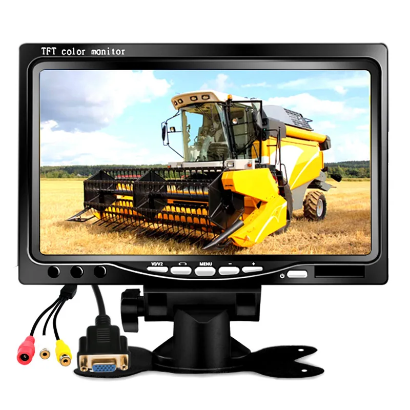 Автомобильный 7-дюймовый 1024X600 ультратонкий ЖК-дисплей Hd Vga интерфейс аудио-видео
