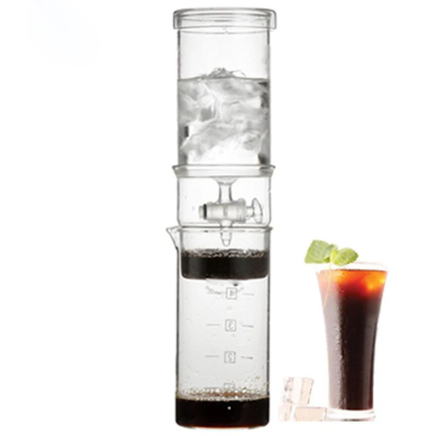 

400ml New Water Drip Coffee Maker Reusable Filter Tools Glass Espresso Coffee Dripper Pot Ice Cold Brew Coffee Machine