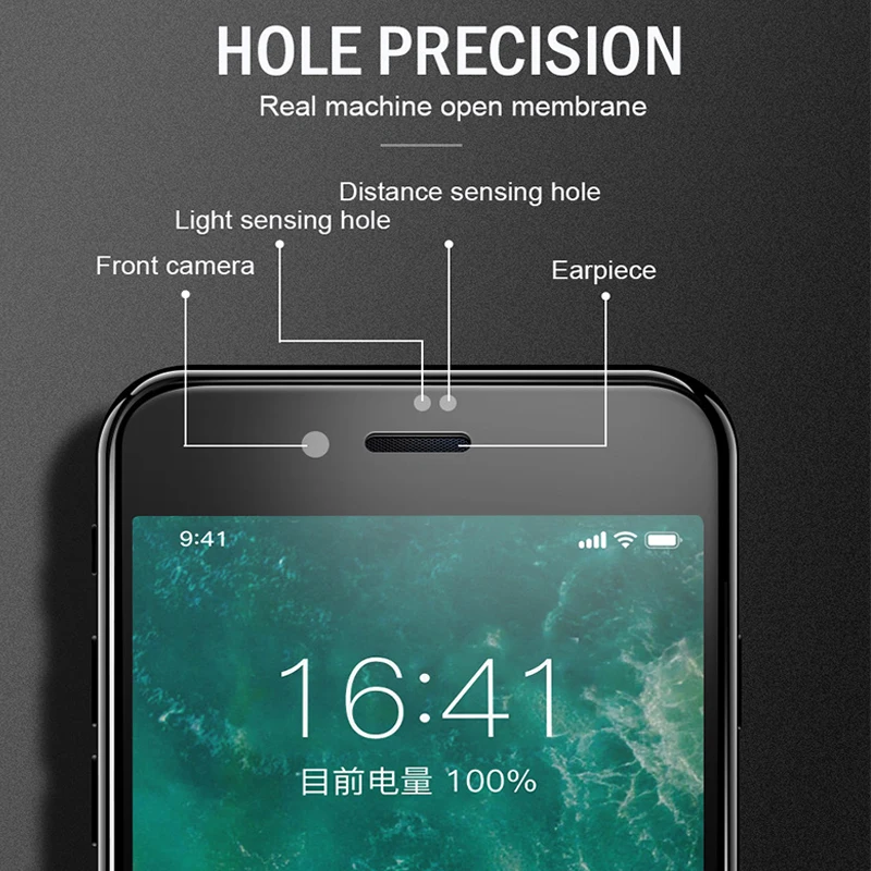 6D Защитное стекло для iPhone 5 6 6s Plus экрана XS MAX XR закаленное 9H пленка стекло|Защитные