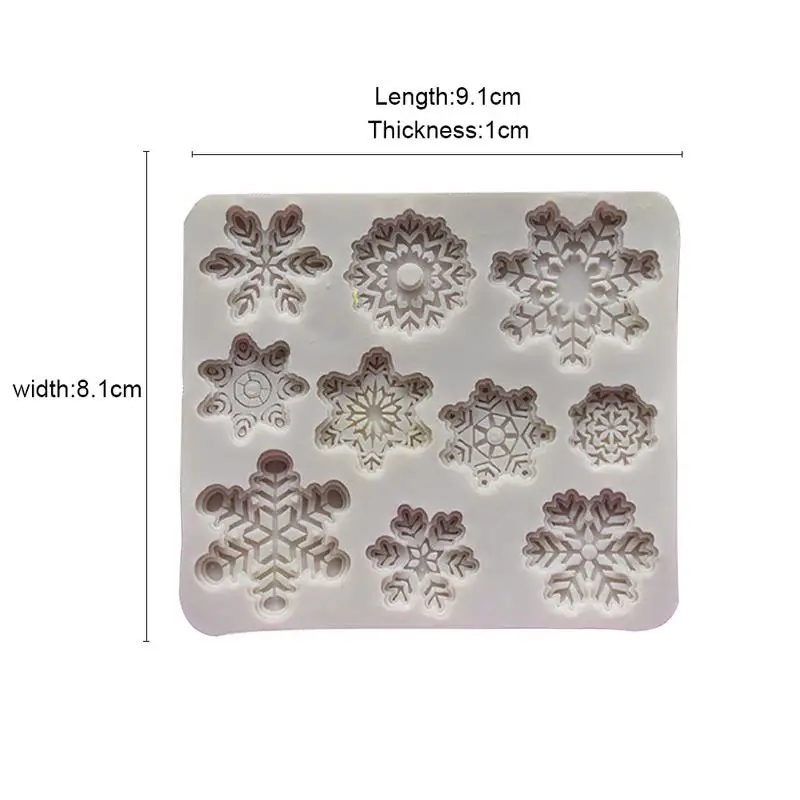 Новая многофункциональная форма для выпечки DIY Рождественский торт-Снежинка Форма шоколада глина помадка силиконовая форма