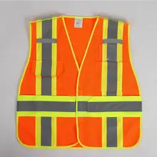 Светоотражающий сигнальный жилет безопасности рабочая одежда Reflectante Chaleco дневной ночной защитный жилет для езды на велосипеде на открытом воздухе DFZ017