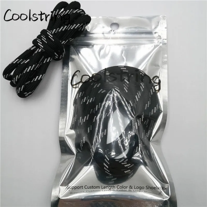Coolstring 5 мм круглые шнурки спортивные Черные белые красные для обуви унисекс