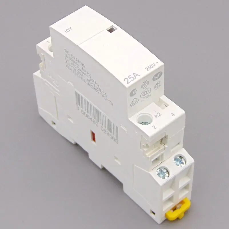 2P 20A 24V 220V//230V 50//60Hz Pole DIN Rail Mount 2NO /" Household AC Contactor