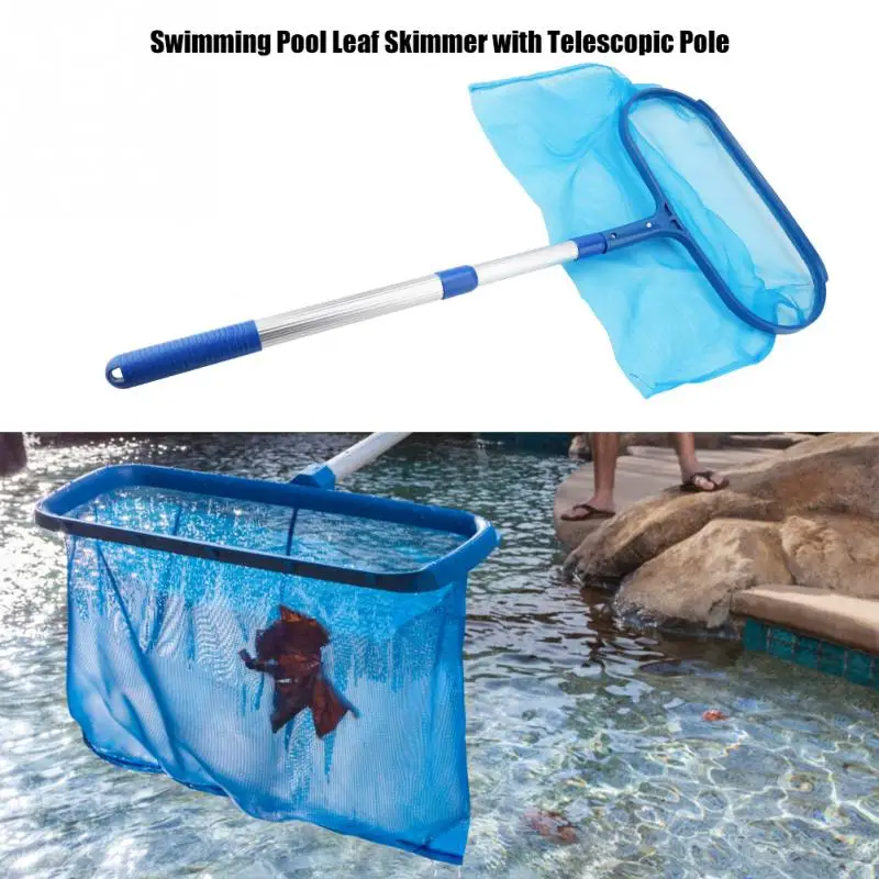 Pool Leaf Skimmer Rake Mesh Frame Net Cleaner Swimming Pool Spa Clean Mesh Tool 