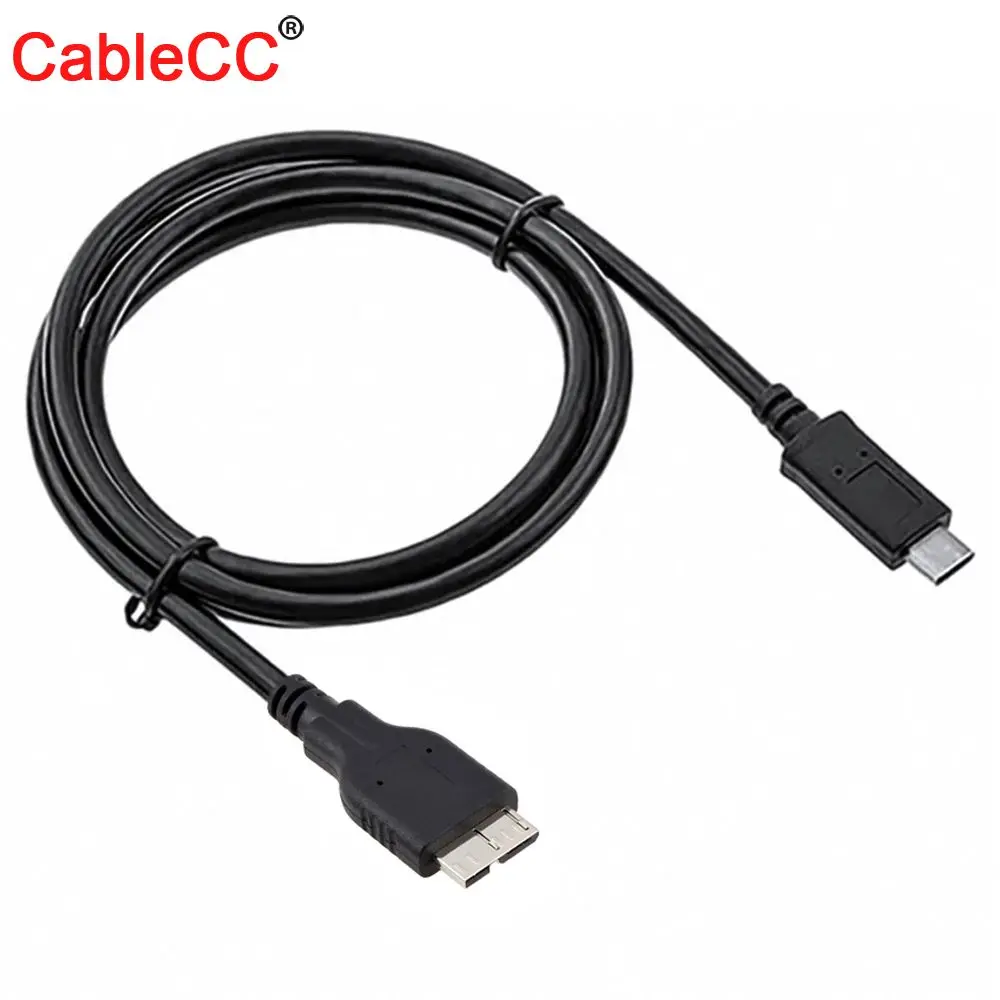 

Cablecc CY Black Color USB-C USB 3.1 Type C Male Connector to Micro USB 10pin Male Data Cable for Mac book & Laptop