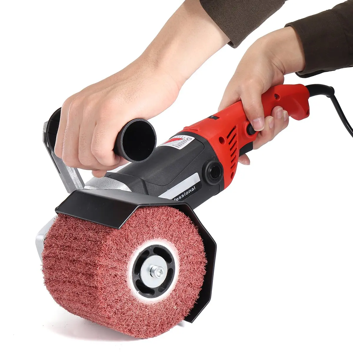 

1400W 220V Electric Polishing Burnishing Machine Polisher Sander Tools + 2 Wheels Grinding Rollers Grinder Power Tools Kit
