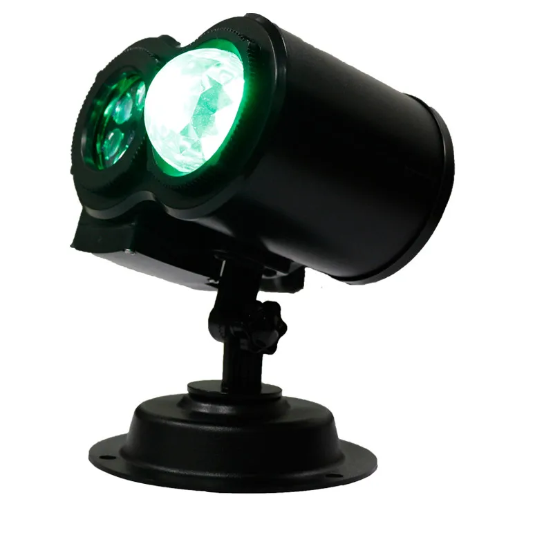 

CLAITE 7W 12 Patterns RGBW LED Remote Laser Projector Stage Light Christmas Water Wave Moving Stage Lighting Lamp AC110-240V
