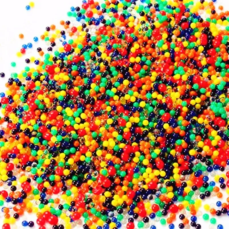 About 100Pcs/lot Purpel Water Baby Beads Crystal Soil Water Beads Mud Growing Ball Water Magic Balls Home Decor Wedding Hydrogel