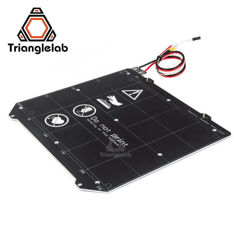 TriangleLAB 24V PRUSA i3 MK3 MK3S до 130 °C непрерывная стальная пластина с подогревом