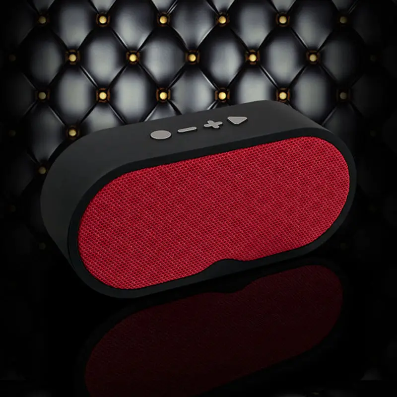 Портативный Bluetooth динамик беспроводной плеер льняной дизайн сабвуфер