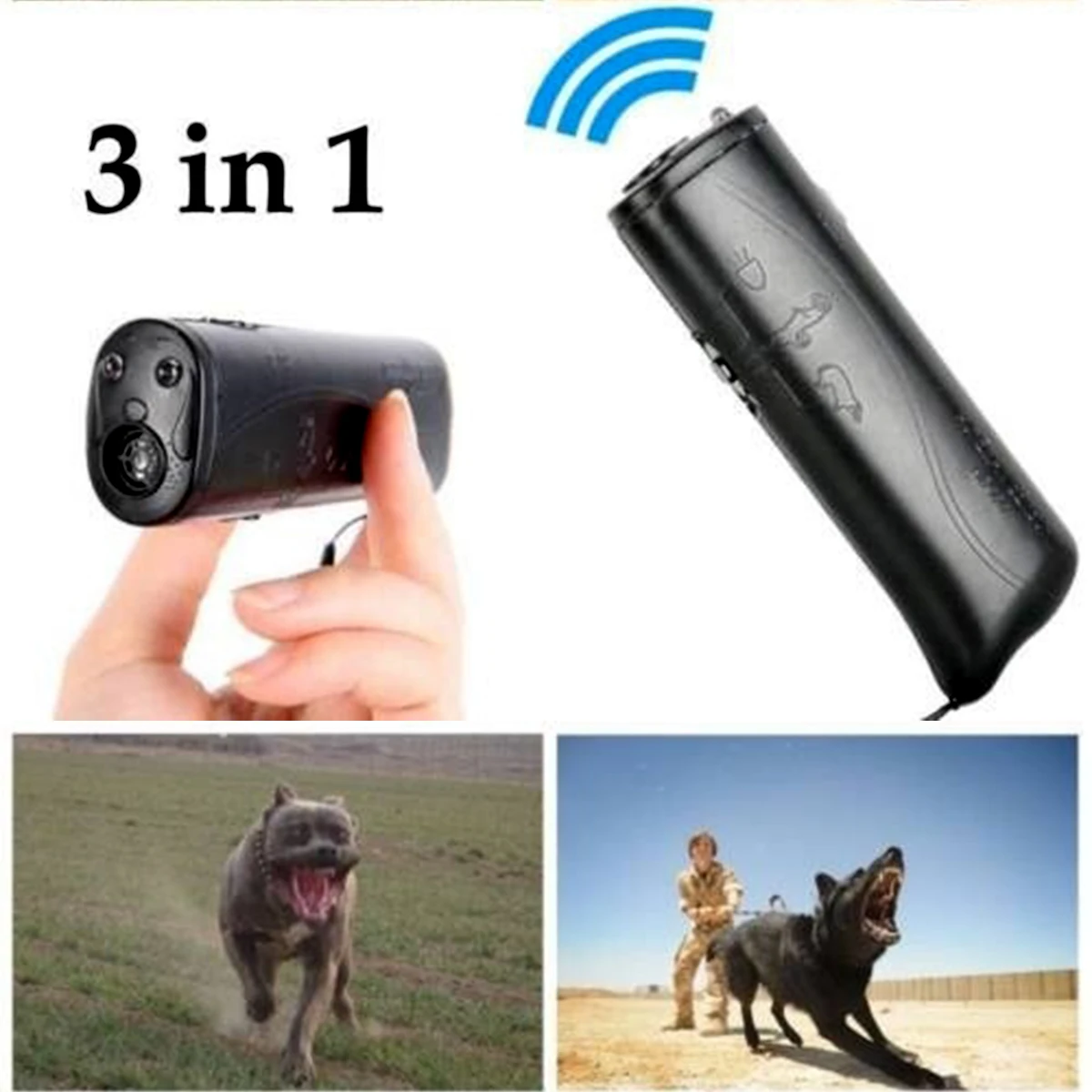 

TINGHAO Ultrasonic Anti Barking Control Pet Dog Stop Bark Training Device Dog Repeller Bark Deterrent Silencer
