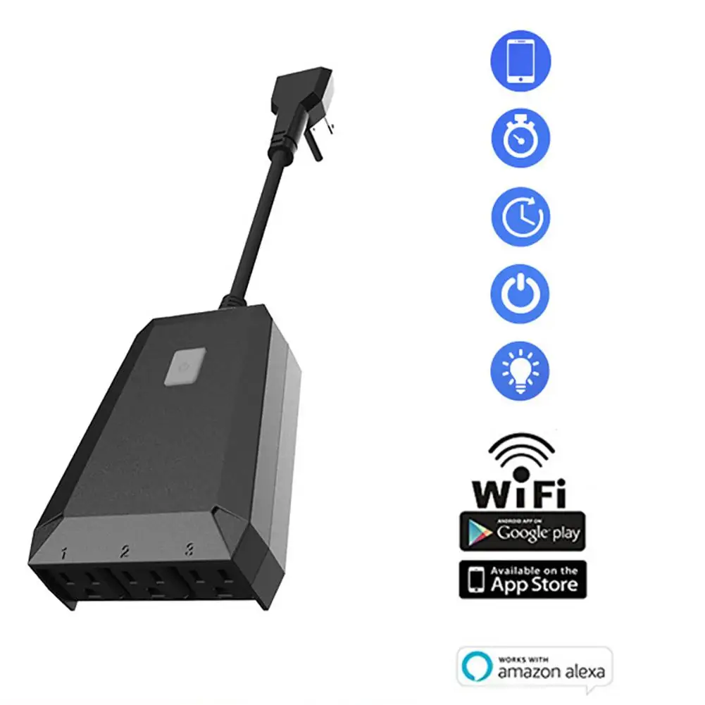 EastVita умная розетка IP44 водостойкая наружная Вилка питания Wifi переключатель