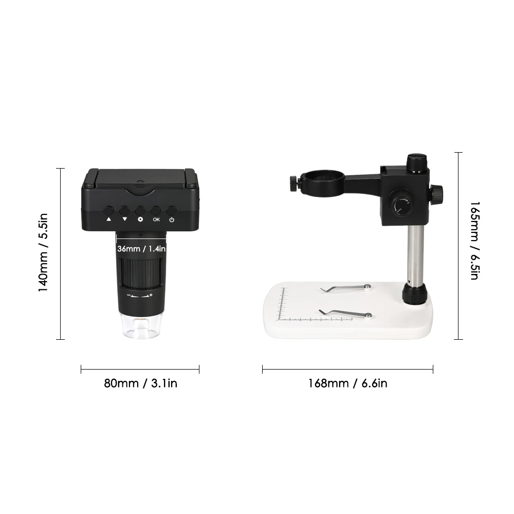 Цифровой микроскоп 10X 220X ЖК дисплей 2 4 дюйма 1080P HDMI/AV/USB светодиодная