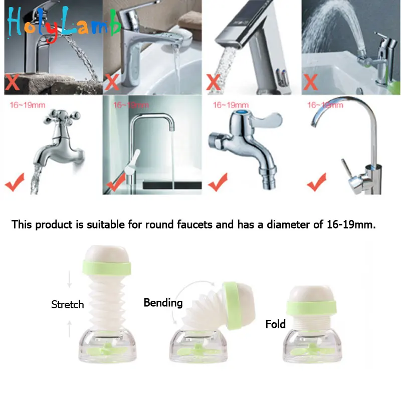 Newborn Baby Hand Washing Bathroom Water Saver Faucet Extender Can Rotate Baby Bath Baby Tubs Guide Device Infantil Christmas