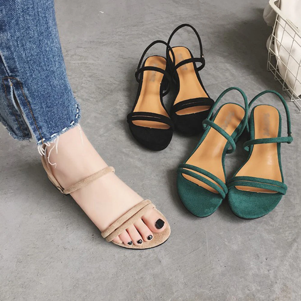 

Women's slippers Sandals foot ring straps beaded Roman sandals fashion Flat outdoor low slope with women's shoes low heel shoes