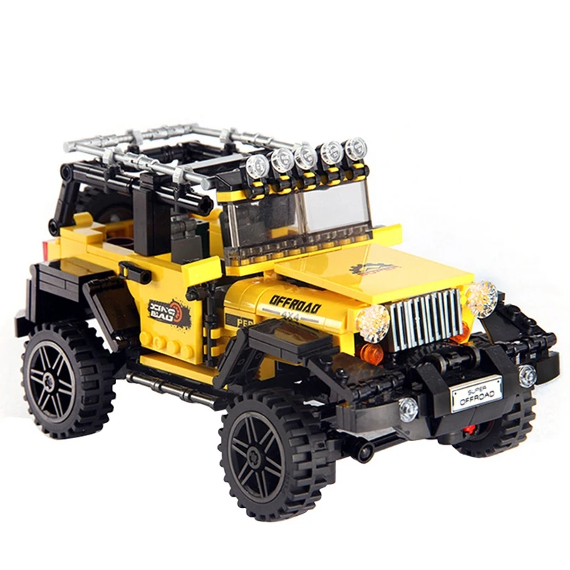 

610Pcs Off-Road Adventure Suite Building Block Car Series Brick Toys For Children'S Education Gift Model