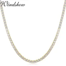 Короткое ожерелье-чокер с цепочкой из желтого золота для женщин и девушек, ювелирное изделие 35 см+ 5 см, 4 мм, колье, ожерелье-колье Ketting 14"