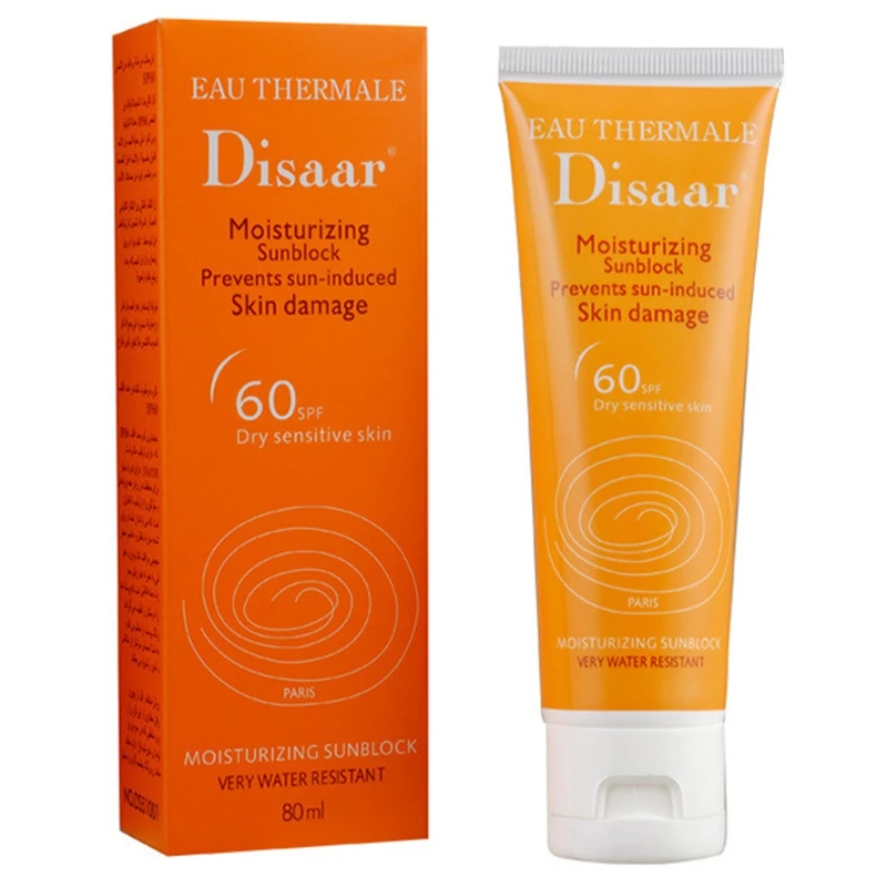 

Disaar Moisturizing Hydrating Sunscreen Spf 60++ Waterproof Hypoallergenic Sunscreen Prevents Skin Whitening Lotion