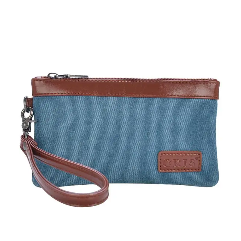 

Casual Men Vintage Canvas Clutch Purse Wallet Fashion Luxury Brand Handbag Business Male Phone Coin Card Bag carteira masculina