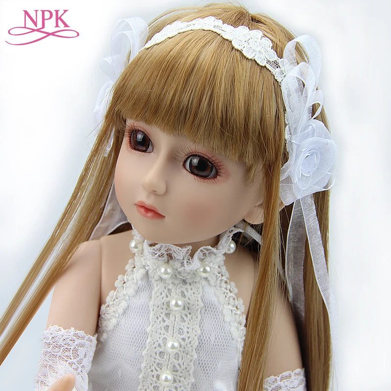 

Lovely 18" Rapunzel BJD doll Handmade top quality gift BJD Reborn doll Joint dolls Dollhouse Toys Collect girl birthday gift