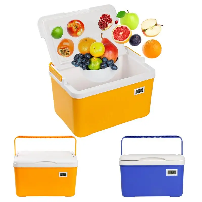 

Outdoor Incubator 6 Liters Freezer Storage Box Ice Temperature Display 6L Ice Chest Cooler for Portable Car Cooler Box Organizer