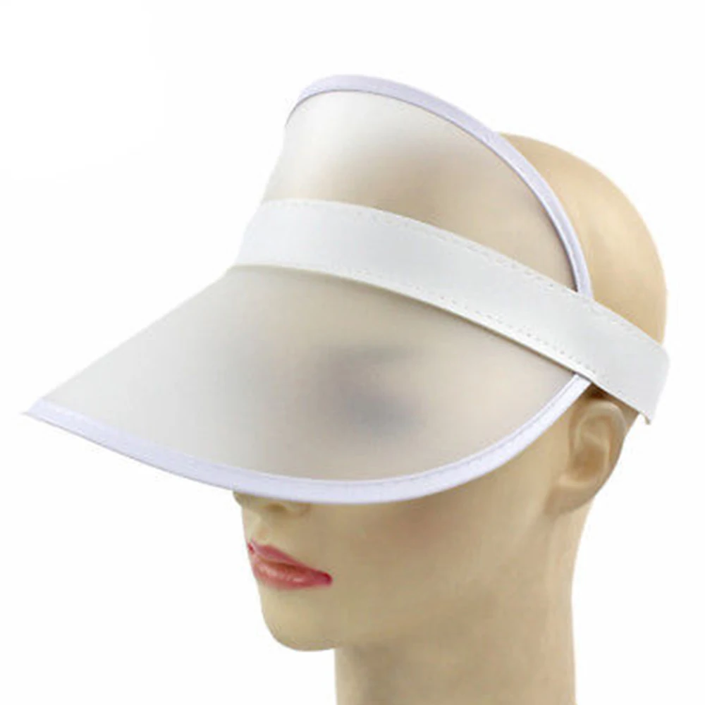 

2018 Women's Sun Hats Casual Anti Ultraviolet Transparent Hats UV Protection Sun Hats Visor Outdoor Plastic Sunshade Caps