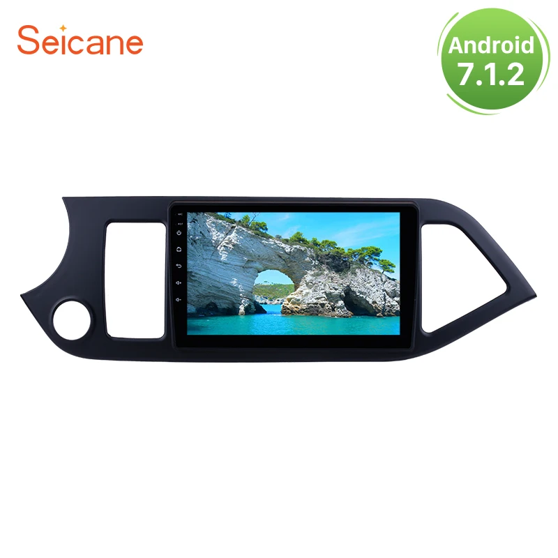

Seicane 9 inch Android 8.1/7.1 GPS Car Radio For 2011-2014 KIA PICANTO Morning HD 1024*600 Touch Screen Multimedia Player