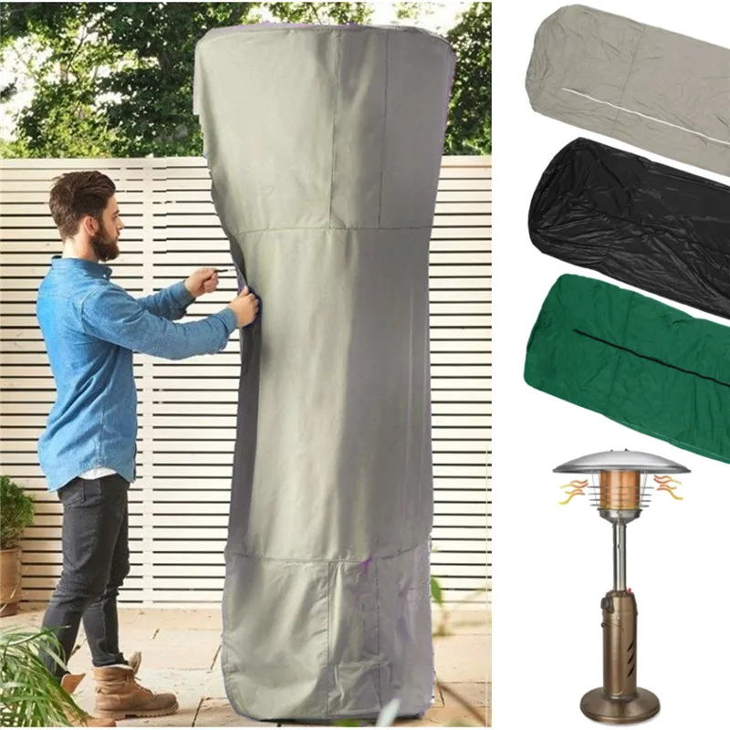 

Waterproof 3 Colors Vinyl Patio Heater Cover for Mushroom Shape Type Heater Durable UV Protector Outdoor Home Garden 225x82cm