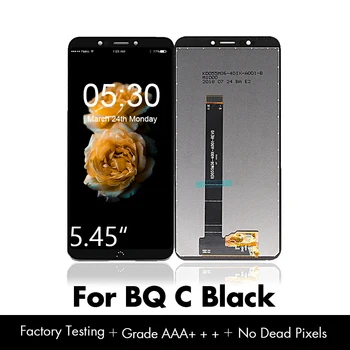 

10pcs/lot for BQ Aquaris C LCD Touch Screen Display for BQ C Digitzer Pantalla for BQ C LCD Black/White Free Shipping DHL EMS