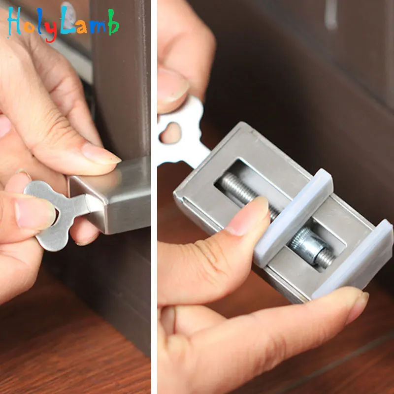 1 шт. ребенок с защитой для младенца Безопасность безопасности окна замок ключом