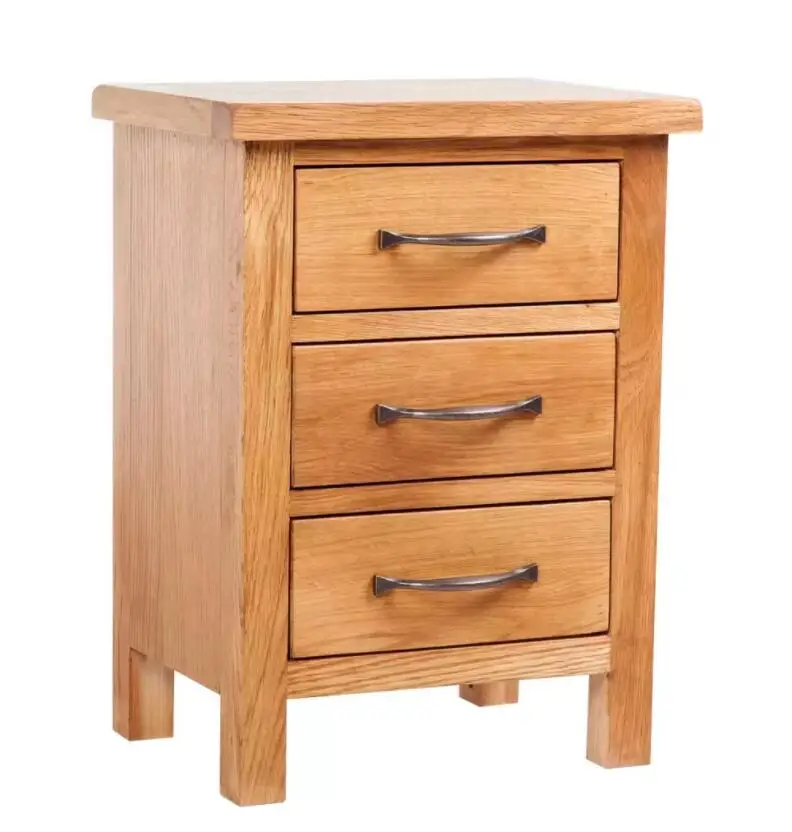 

VidaXL Bedside Table With 3 Drawers Durable And Rustic Appearance Nightstands 40 X 30 X 54 Cm Oak 241674