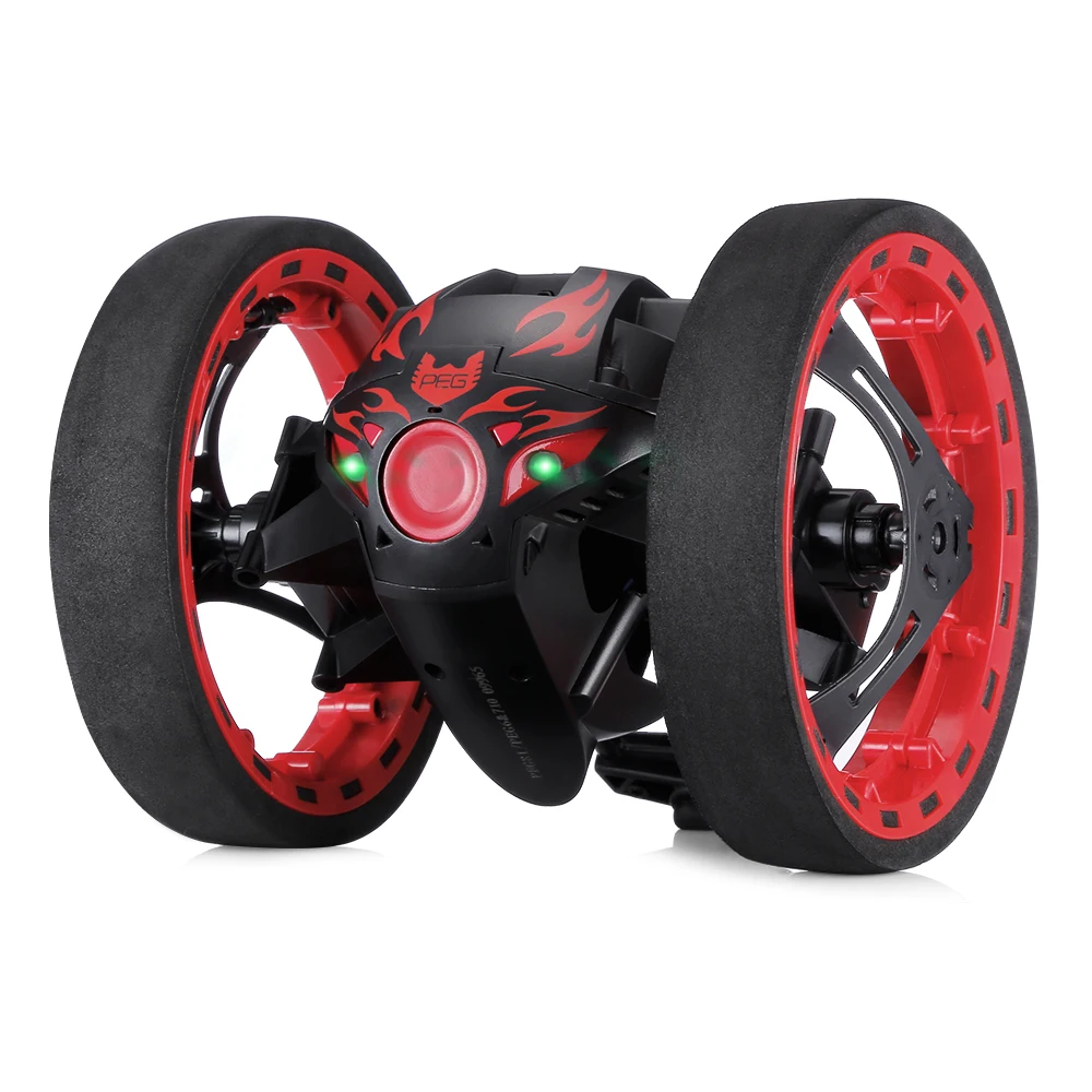 

2.4GHz Wireless Remote Control Toy Amazing Jumping Ability RC Car With Flexible Wheels Music Playing Colorful LED Lights RC Car