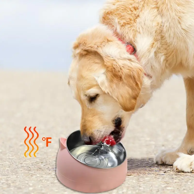 

Stainless Steel Bowl Heating Pet Water Dispenser Insulation Feeding Bowl Suitable For Small Dogs And Cats 110v-220v