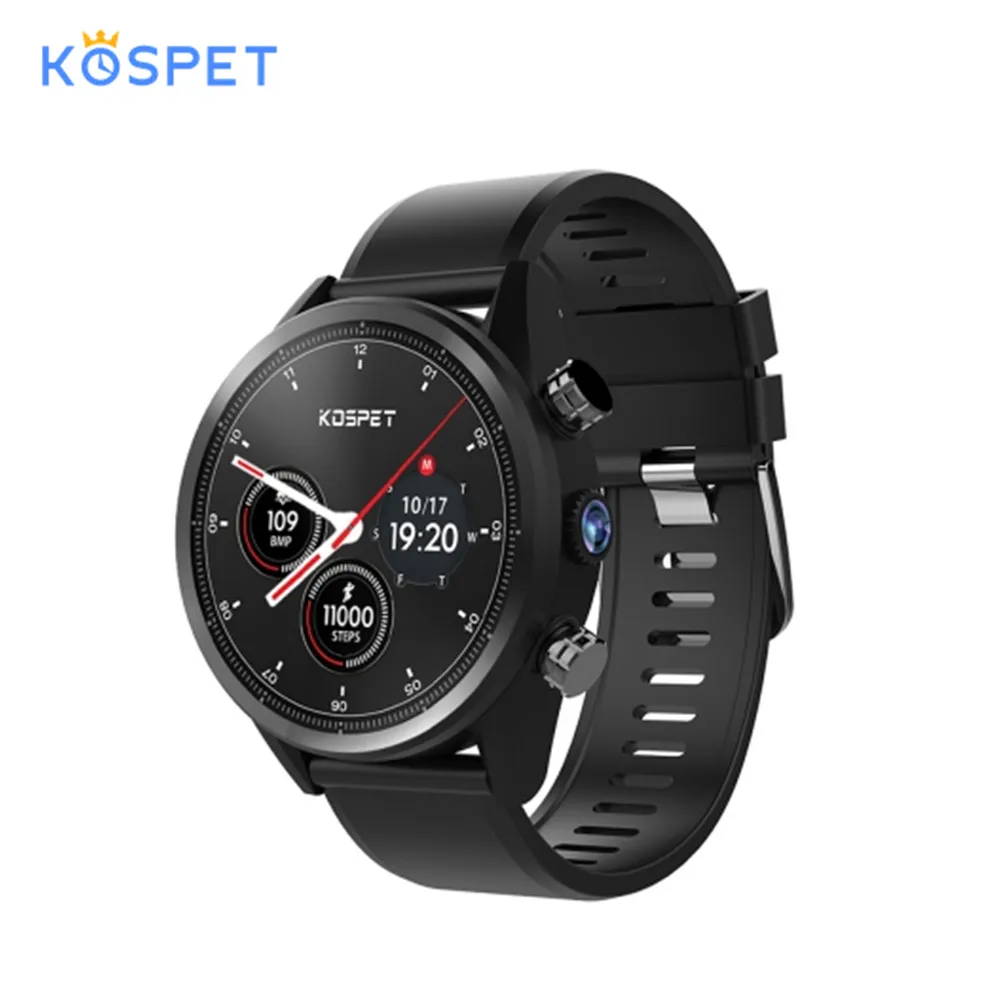 

Kospet Hope 4G Smar twatch Phone 1.39 inch Android 7.1 MTK6739 Quad Core 1.3GHz 3GB RAM 32GB ROM 8.0MP Camera 620mAh Smart Watch