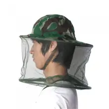 С сеткой от комаров сопротивление Жук Насекомое пчела сетчатая голова защита для лица шапка анти-москитная камуфляжная шляпа