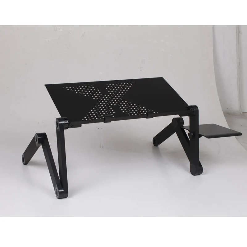  1 Pcs Computer Desks Adjustable Foldable Vented Stand Laptop Notebook Lap PC Folding Desk Table Por