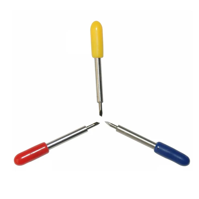 

10pcs 30 45 60 Dergree Roland-cricut Cutting Plotter Carbide Tungsten Blade Vinyl Film Cutter Knife Offset 0.25mm