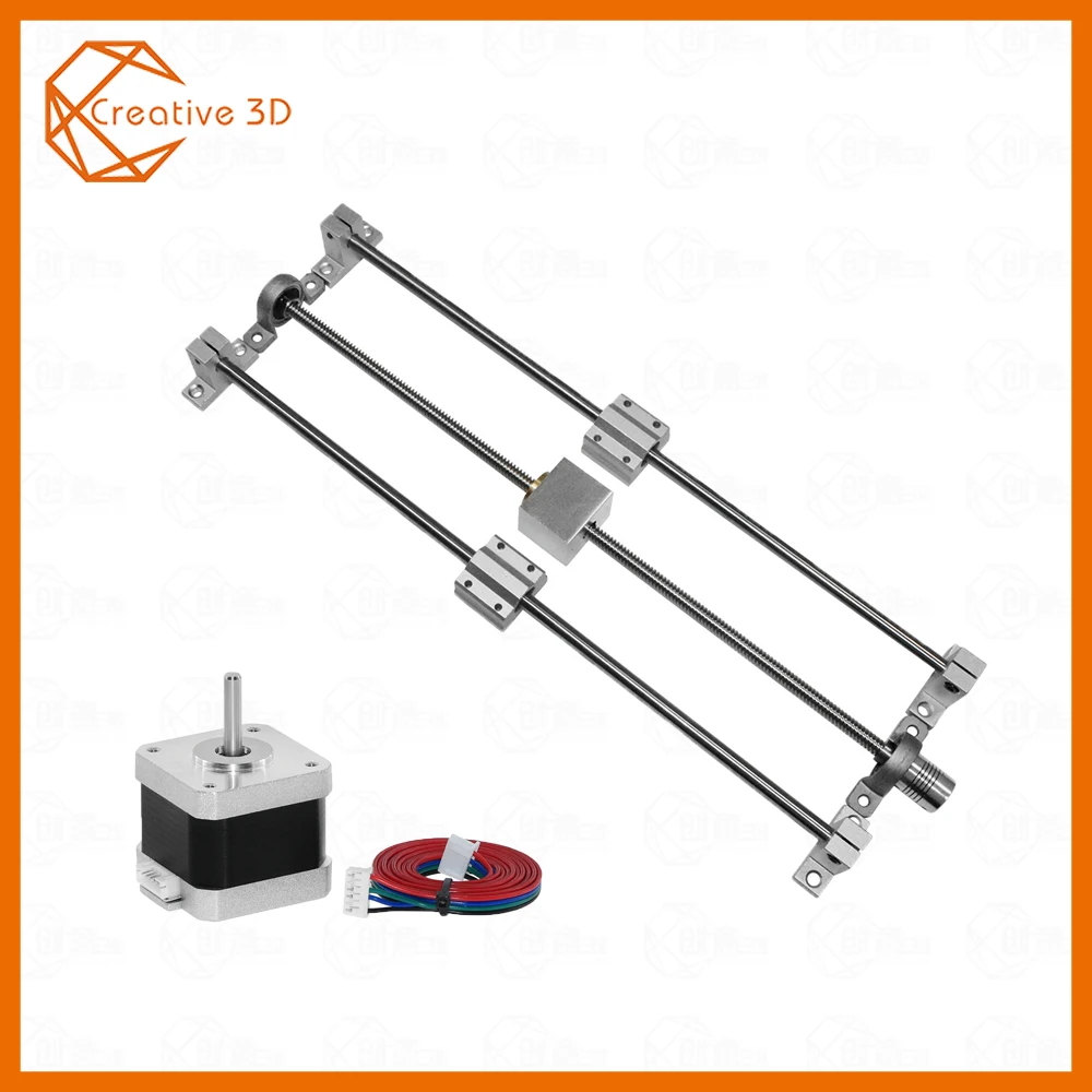 

3d pinter parts guide rail sets T8 Lead screw length 500mm + linear shaft 8*500mm+KP08 SK8 SC8UU+nut housing+coupling + motor