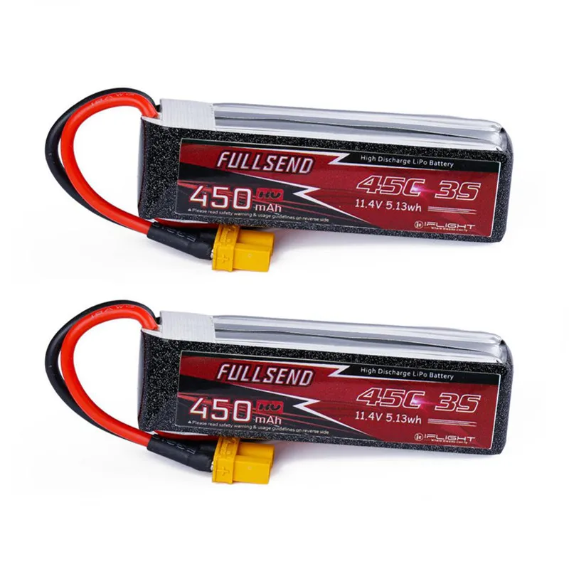 1/2/4 шт. FULLSEND 11 4 V 3S 450 мАч HV 45C Lipo Батарея XT30 разъем для дрона с дистанционным