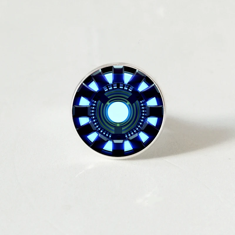 

Iron Man Tony Stark Arc Reactor Ring Avengers End Quantum Ring Fine Fashion Souvenir