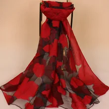 Новинка весны, Женский хиджаб, шарф, имитация шелка, шарфы для женщин, розовый полупроницаемый шарф