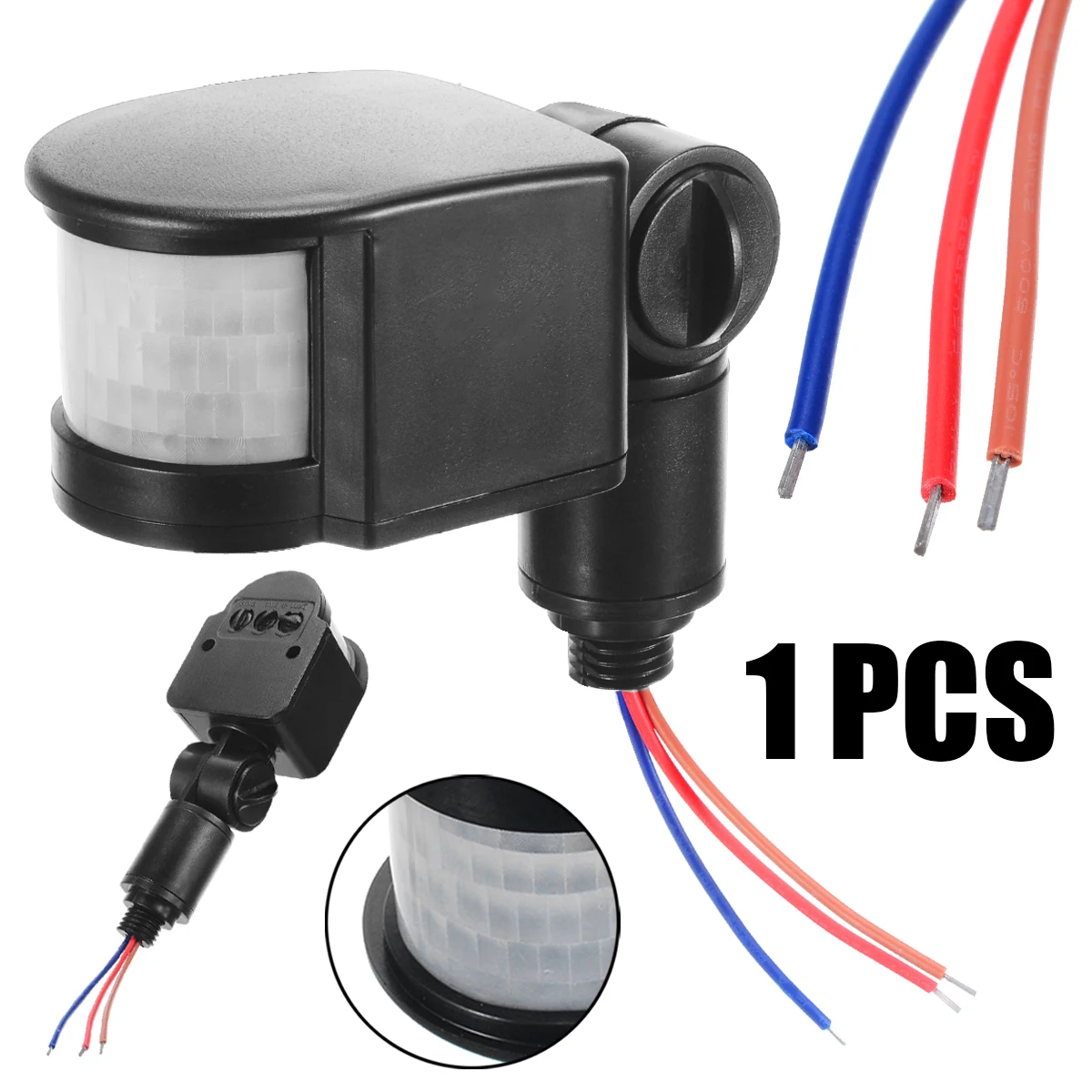 

Motion Sensor Light Switch 110-220V Outdoor Infrared PIR Motion Sensor Switch Detector Wall Light Switch for LED Light