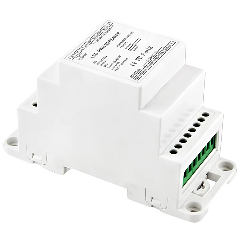 Светодиодный репитер на din рейке Dc5V 12V 24V вход Dmx усилитель 4Ch выходной сигнала